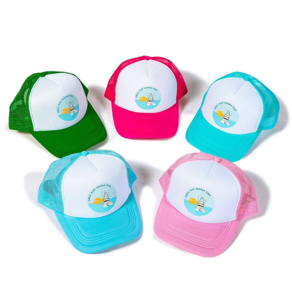 Girls Just Wanna Fish Trucker Hat – Reel Girl Clothing Company