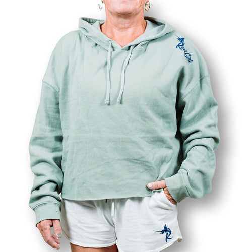 Load image into Gallery viewer, Reel Girl Crop Hoodie