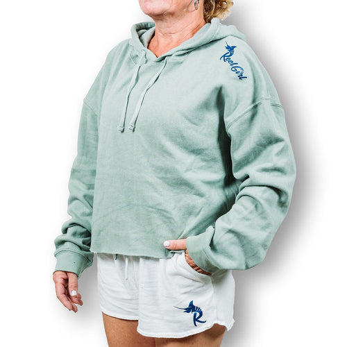 Load image into Gallery viewer, Reel Girl Crop Hoodie