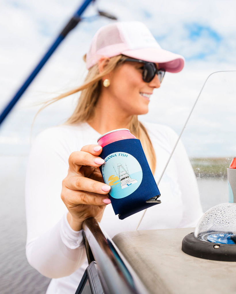 Girls Just Wanna Fish Koozie