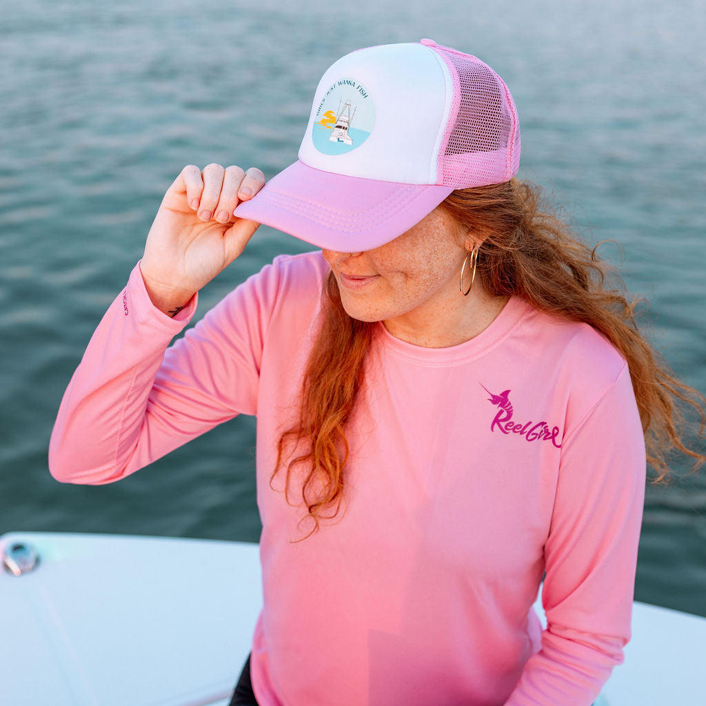 Girls Just Wanna Fish Trucker Hat – Reel Girl Clothing Company