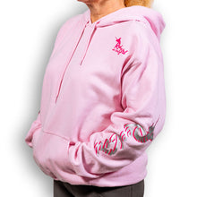 Load image into Gallery viewer, Pink Hoodie with Double-Sleeve Logo
