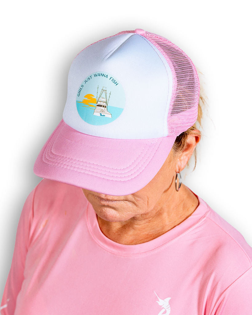 Girls Just Wanna Fish Trucker Hat