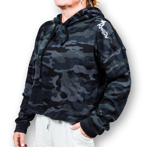 Load image into Gallery viewer, Reel Girl Crop Hoodie
