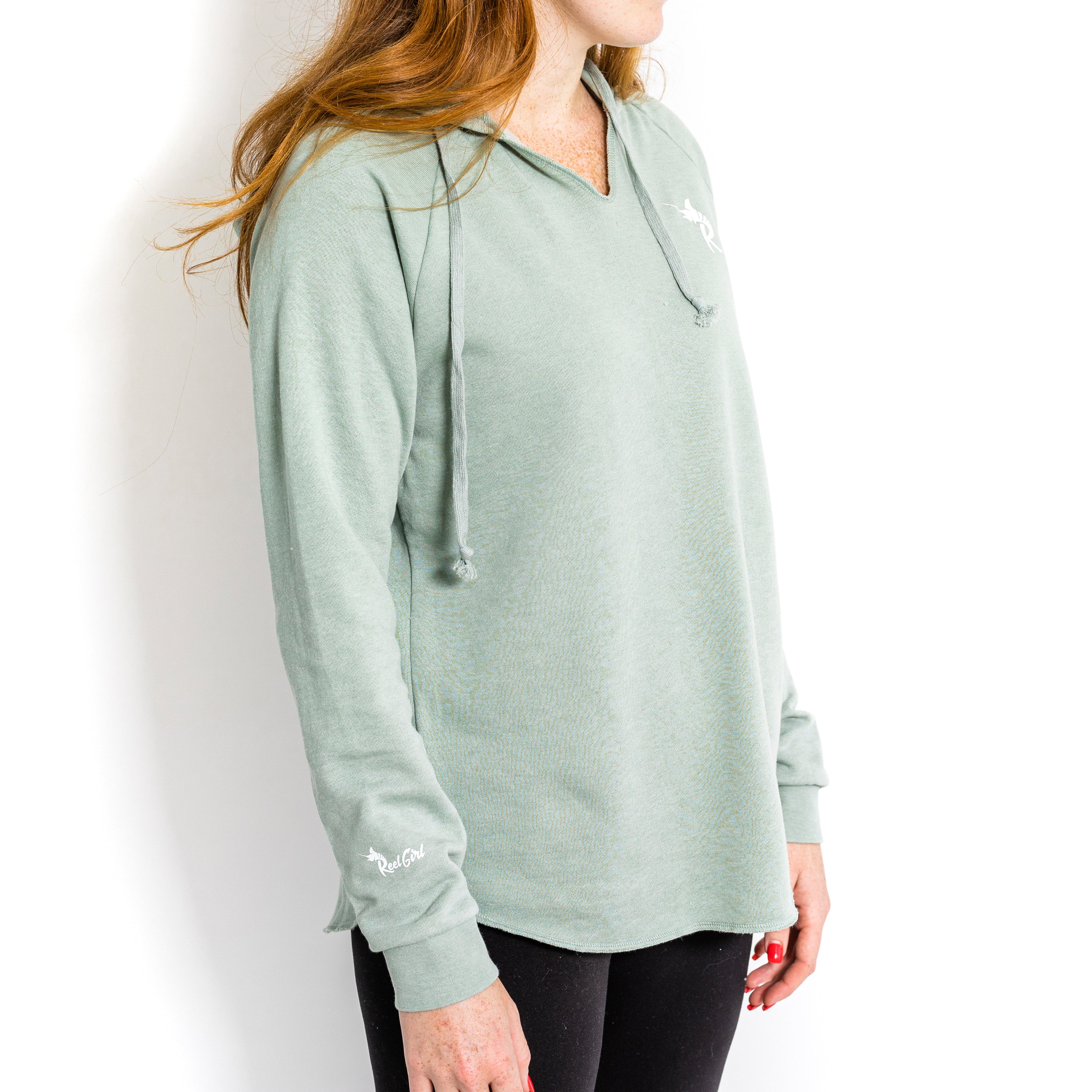Reel Girl V-Neck Hoodie