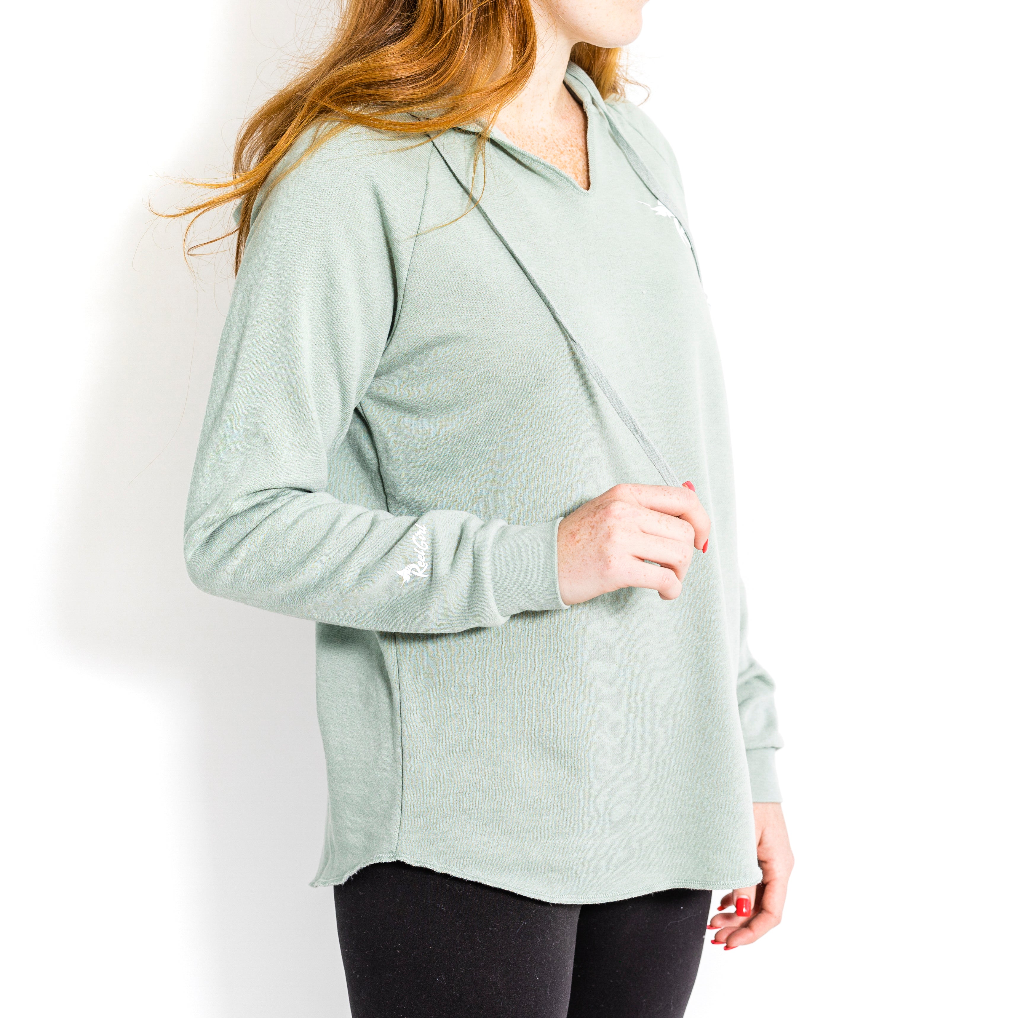Reel Girl V-Neck Hoodie